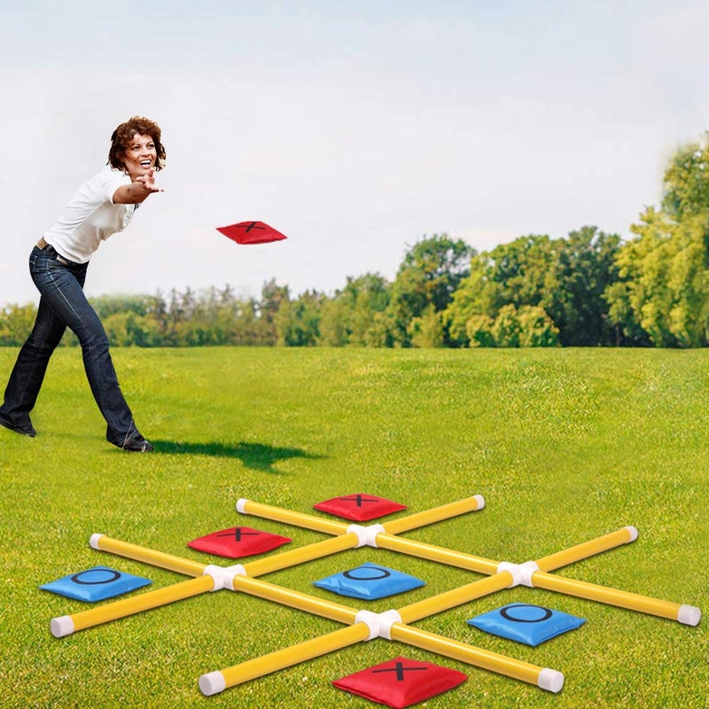 OTTARO Giant Tic Tac Toe Game Outdoor Indoor for Family, Outdoor Bean Bag Toss Game for Adults and Kids(3ft x 3ft) - Image 3
